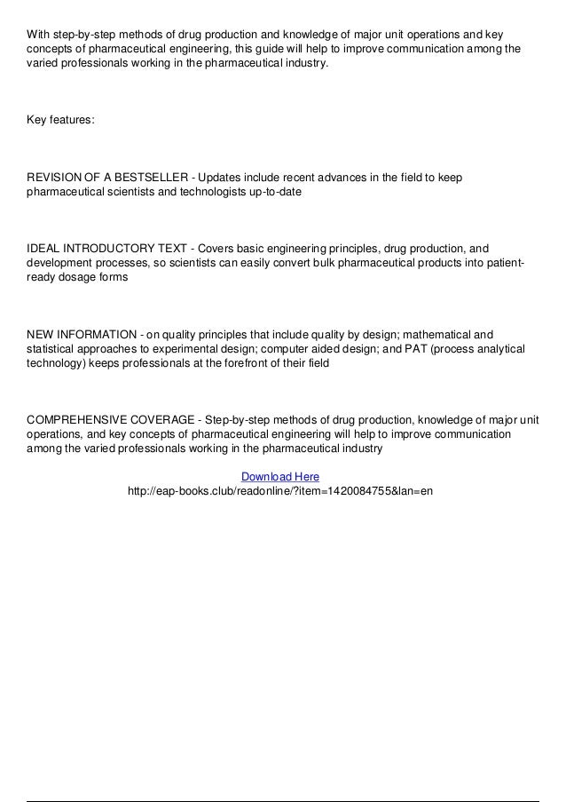 Pharmaceutical Engineering Pdf
